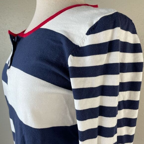 NWT Josephine Chaus Striped Long Sleeve Top Size M - Picture 5 of 8